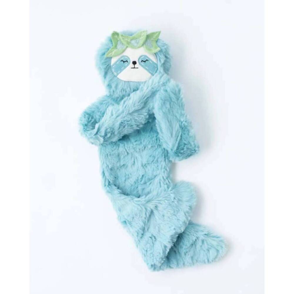 NEW SLUMBERKINS sloth snuggler in blue
